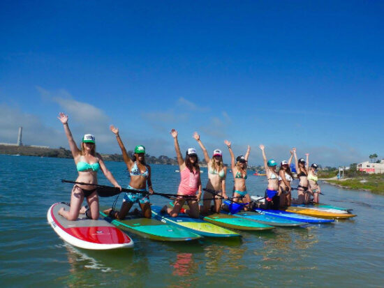 Carlsbad paddleboarding